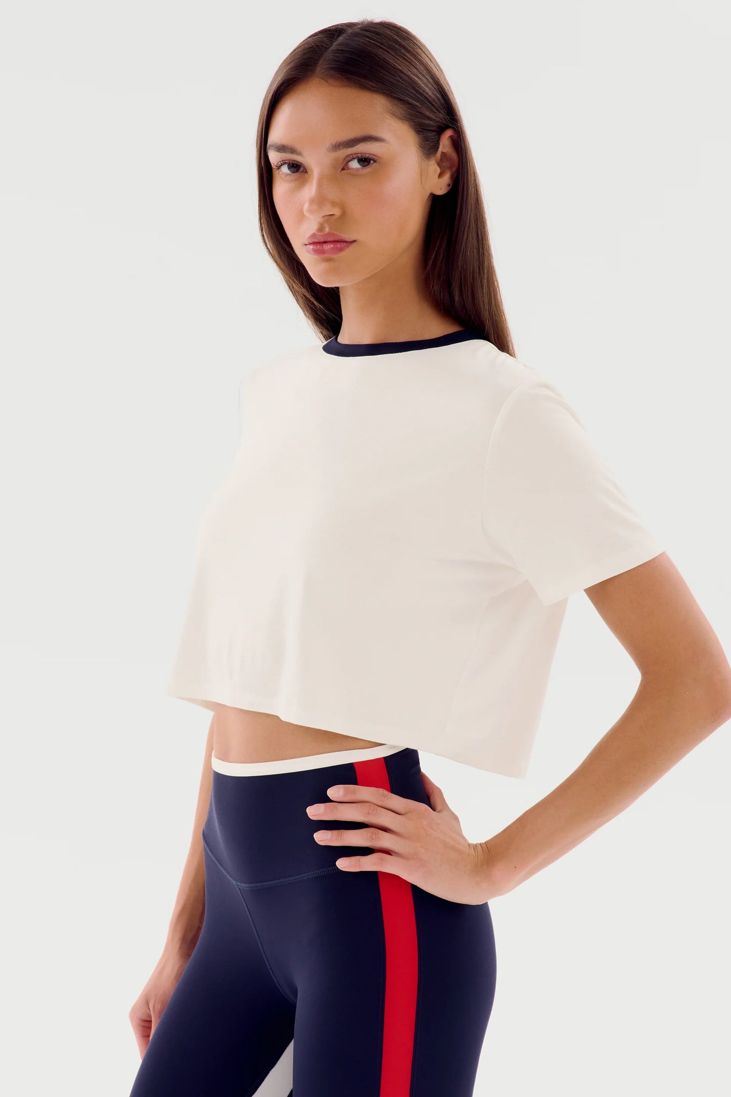 DJUNA CROP RINGER WHITE