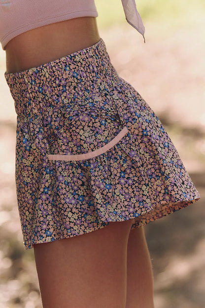 Flower Peach Short