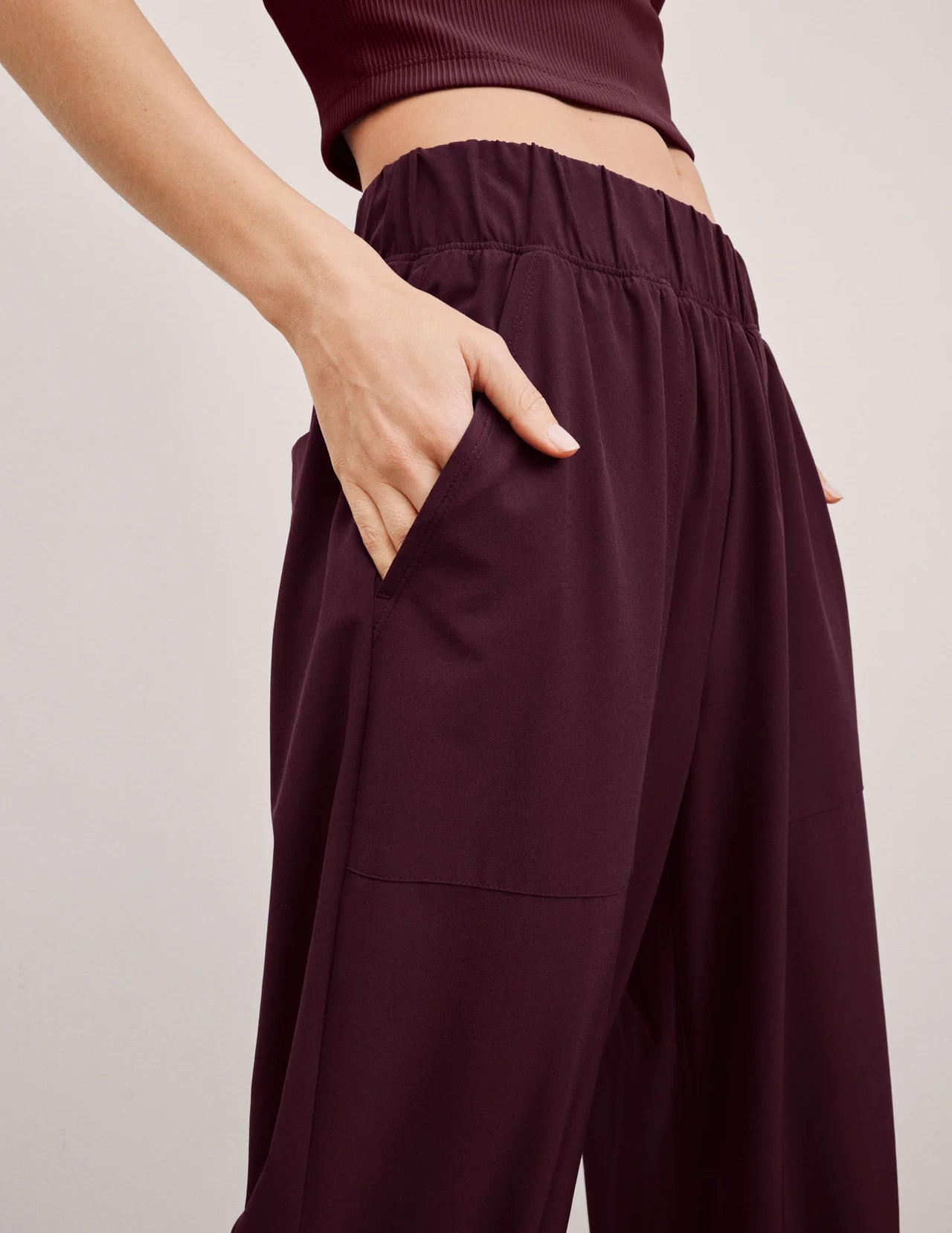 THE PLAIN BURGUNDY PANT