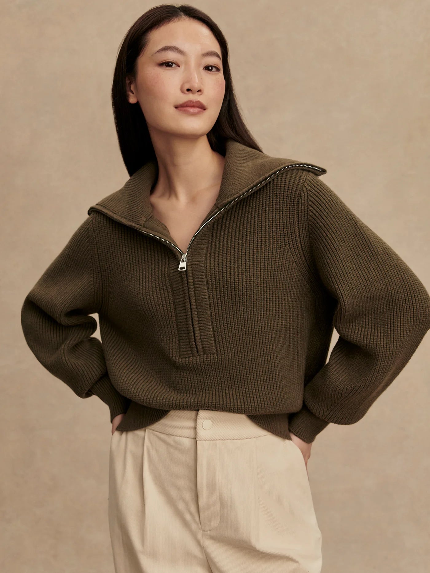 MAURA ZIP SWEAT