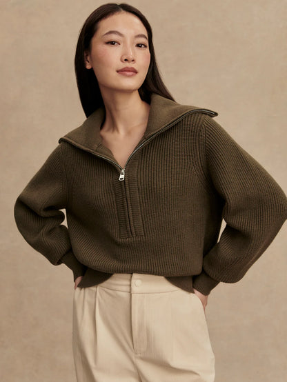 MAURA ZIP SWEAT
