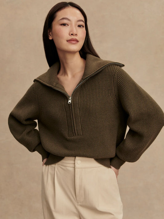 MAURA ZIP SWEAT