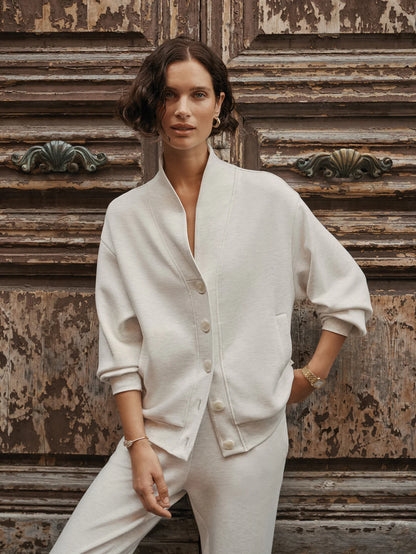 BUTTON SWEAT