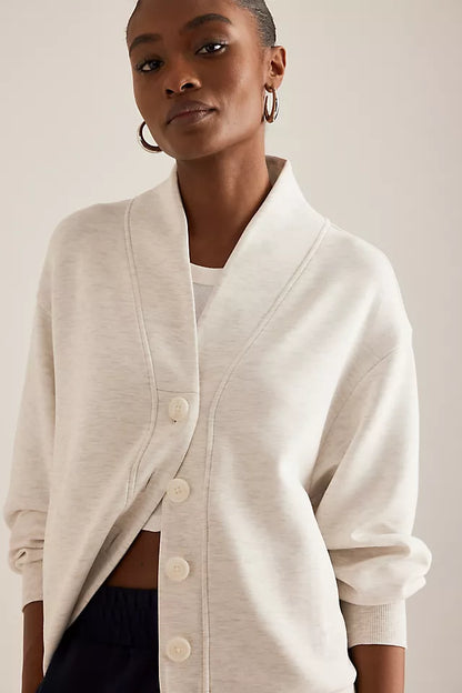 BUTTON SWEAT