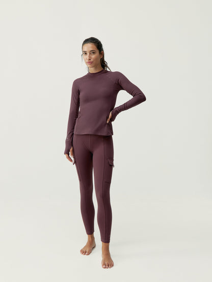 Cargo Dark Cherry Legging