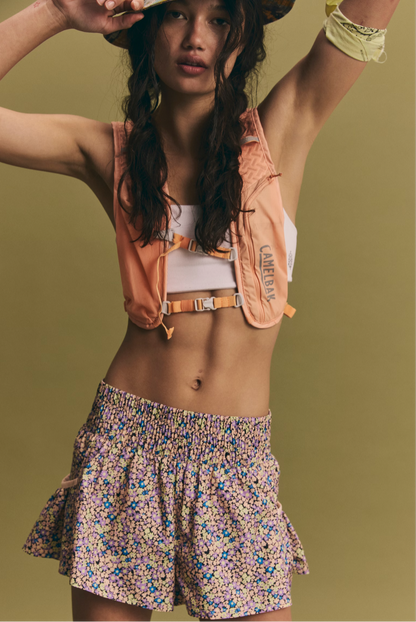 Flower Peach Short