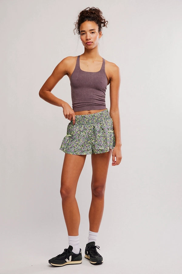 Flower Green Short