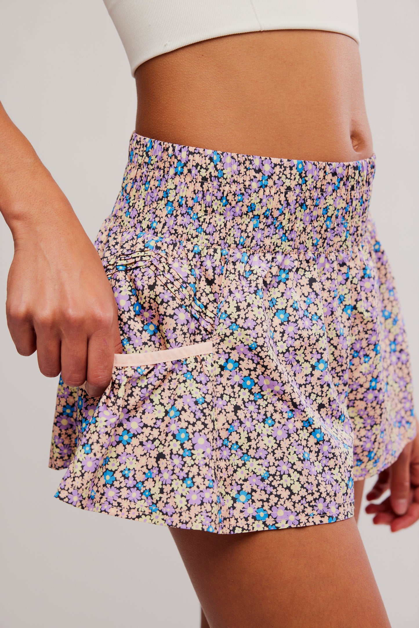 Flower Peach Short