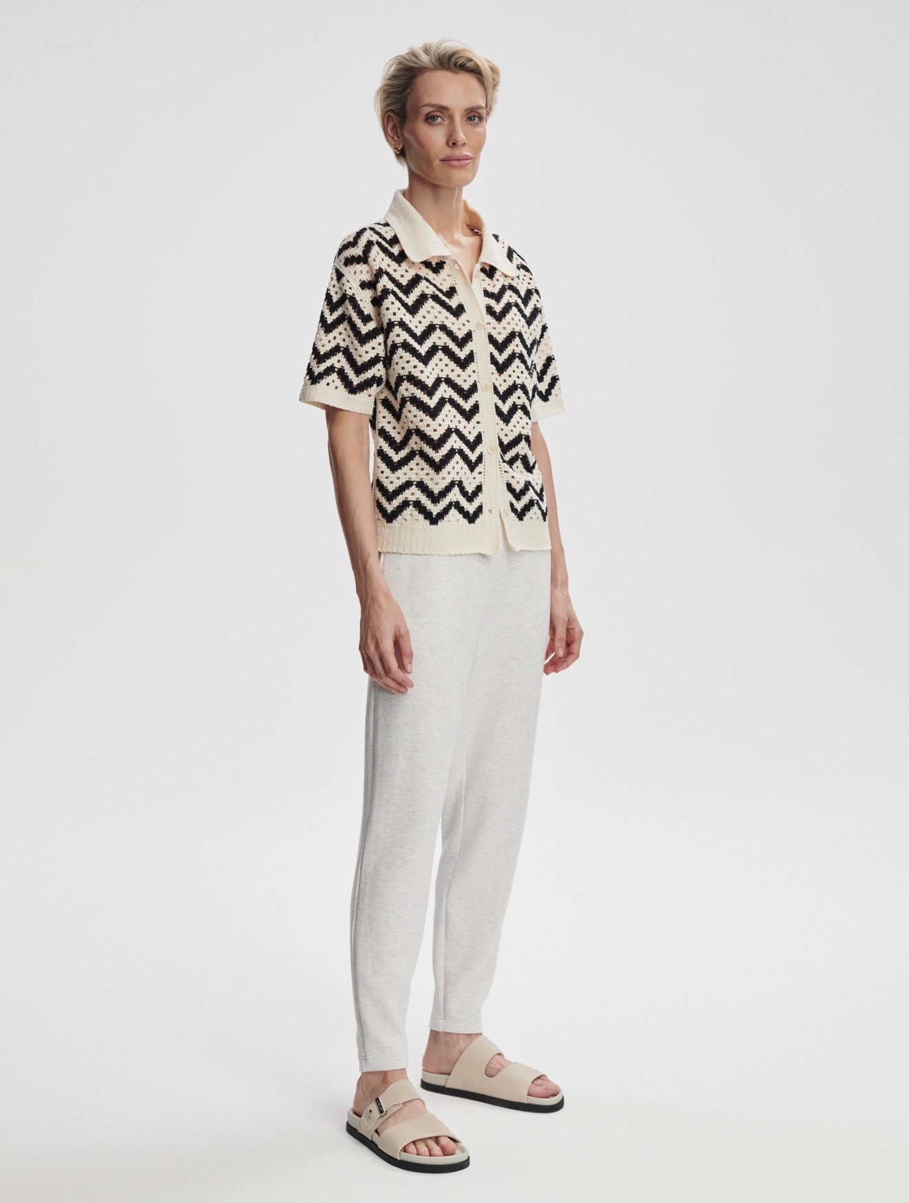 CROCHET POLO SHIRT
