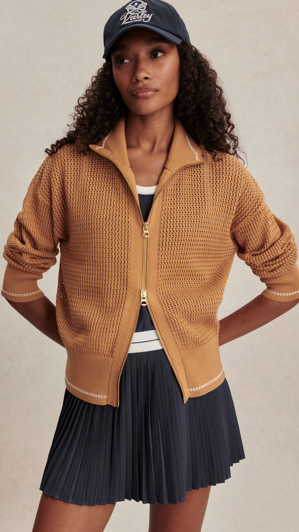 INA ZIP THROUGH KNIT