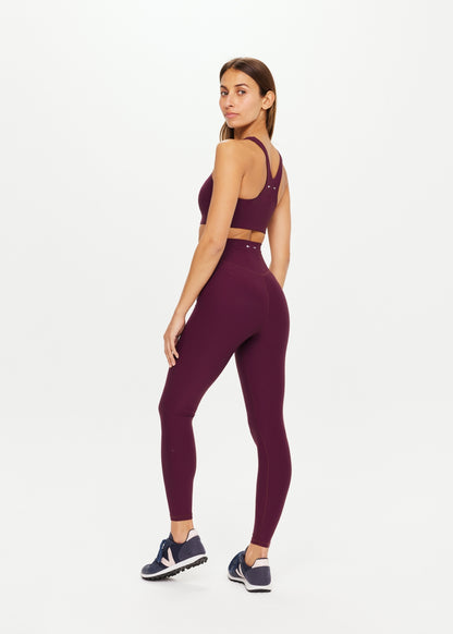 PEACHED HIGH MIDI PANT PURPLE