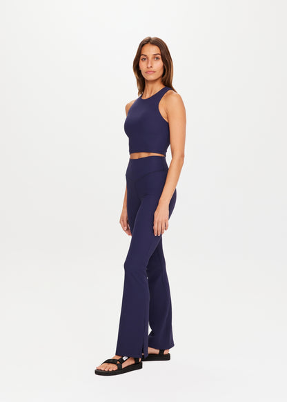 RIBBED FLORENCE FLARE NAVY