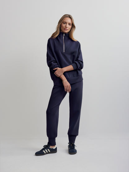 HAWLEY HALF-ZIP SWEAT BLUE NIGHT