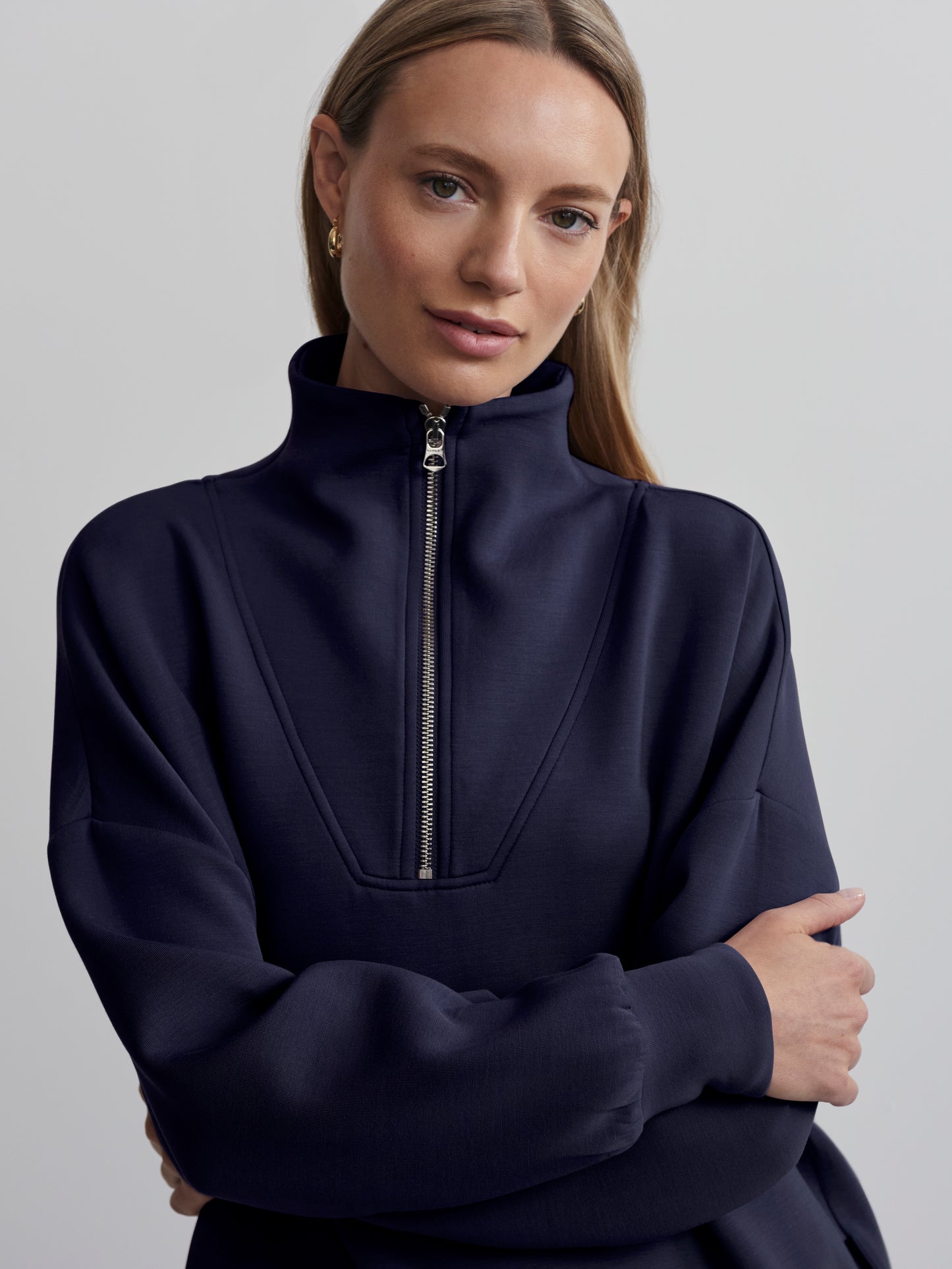 HAWLEY HALF-ZIP SWEAT BLUE NIGHT