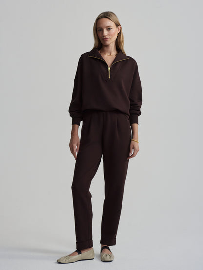 HAWLEY HALF-ZIP SWEAT COFFEE BEAN