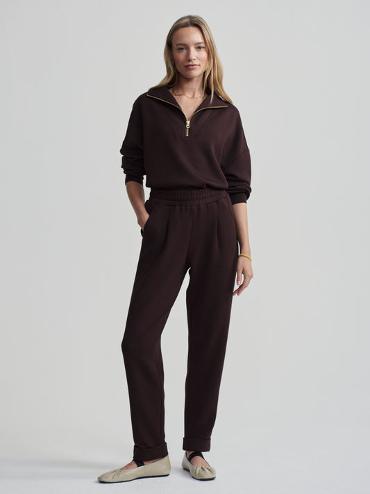 THE ROLLED CUFF PANT COFFEE BEAN