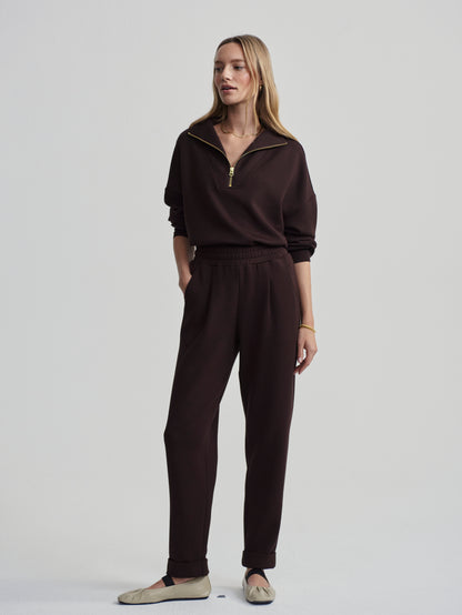 THE ROLLED CUFF PANT COFFEE BEAN